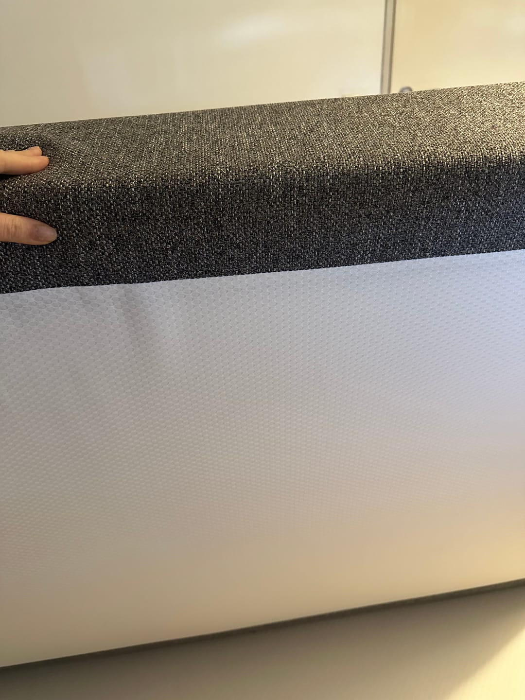 Customer photo review of Dekbed Zonder Overtrek Velvet™ Taupe / Grey