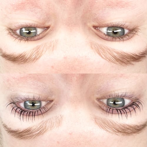 Customer photo review of BOO- Pure Care Lash & Brow Lift Pack