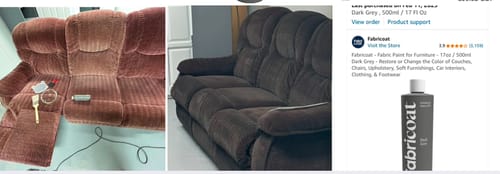 Customer photo review of Fabric Paint -- Dark Grey