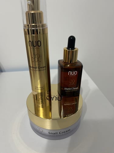 Customer photo review of Set Ser cu Vitamina C, Crema cu Retinol si Crema cu Mucina de Melc (3 produse)