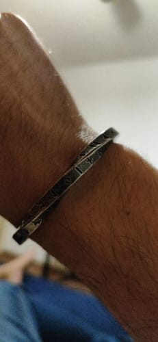Customer photo review of Elder Futhark Rune Bracelet – A Viking’s Talisman