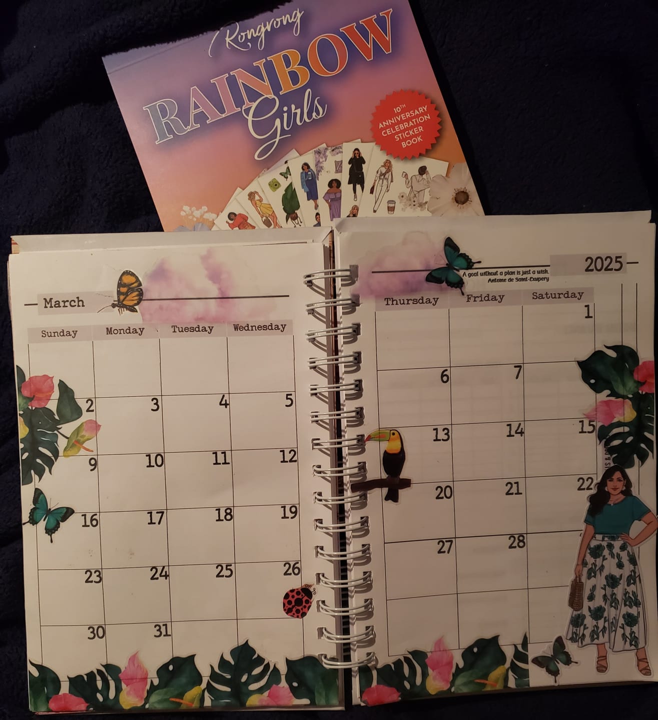 Customer photo review of Rainbow Girls Sticker Book -  Special Edition