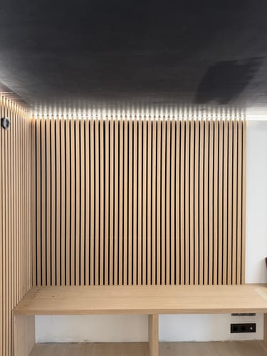 Customer photo review of Panneau acoustique en bois | Chêne Naturel | De première qualité