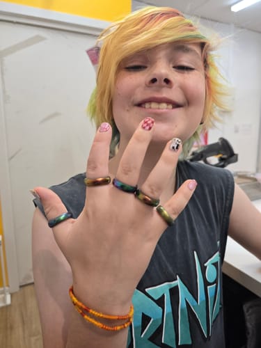 Customer photo review of Nezuko | Demon Slayer Anime Nail Polish Wrap