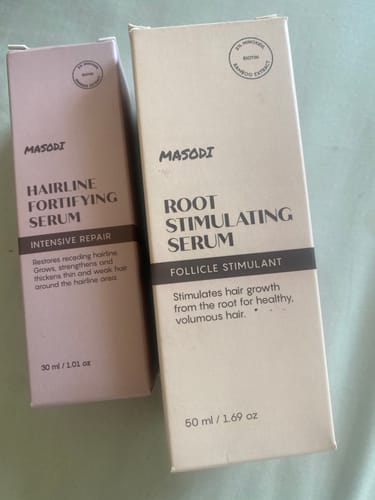 Customer photo review of Scalp Serum Set - Minoxidil