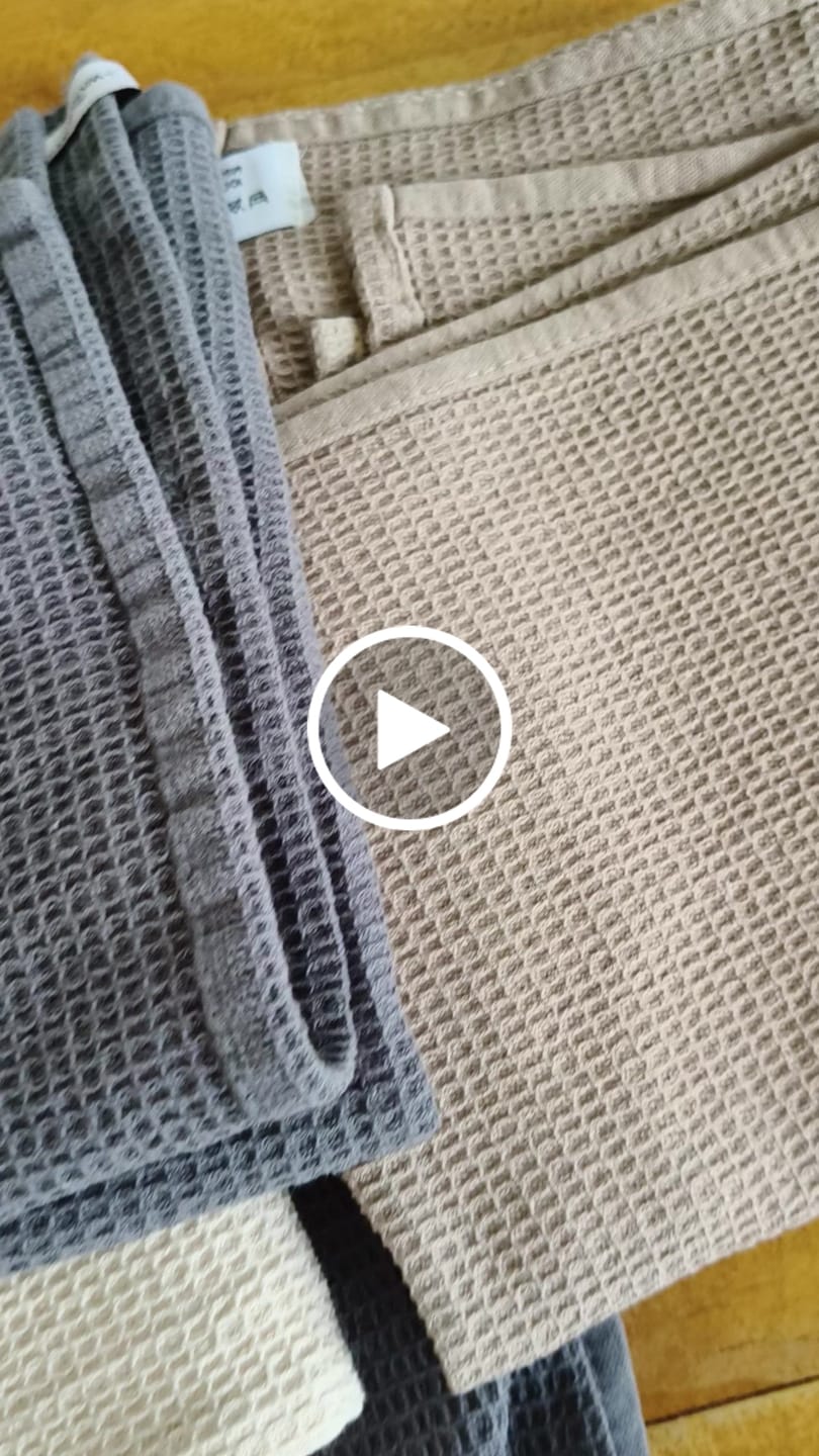 Customer video review of The Washery Waffle Tea Towel Set of 3