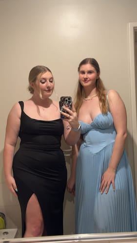 Customer photo review of Polly Midi Dress - Black