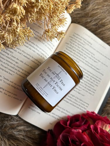 Customer photo review of You Do Not Yield Candle
