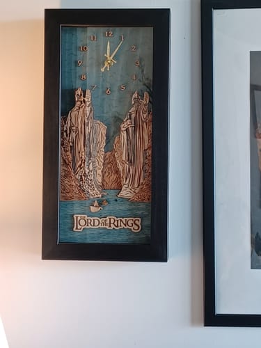 Customer photo review of THE ARGONATH 3D WALL CLOCK