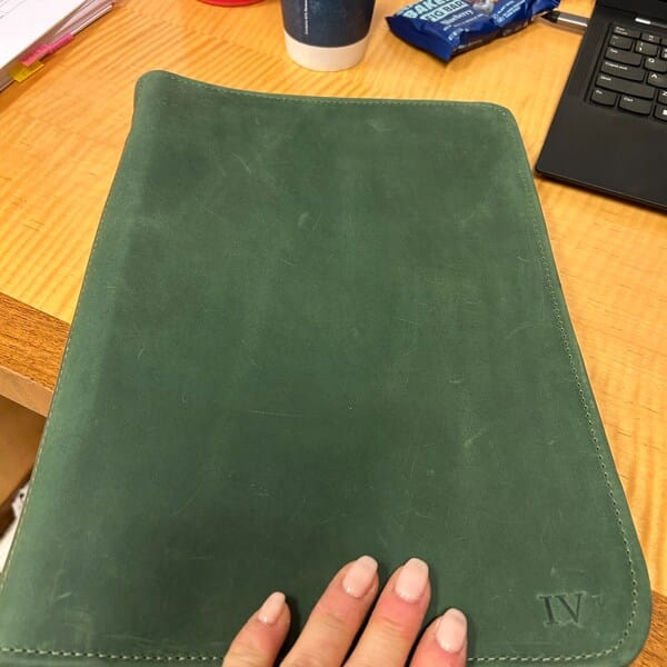 Customer photo review of Zippered Padfolio Titan