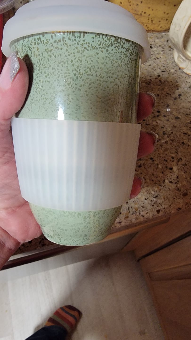 Customer photo review of Emerald Cup (Includes Lid & Band)