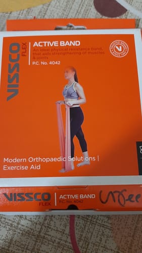 Customer photo review of Active Band (Latex Free) | Physical Resistance Band for Exercise, Workouts, Gym, Stretching, Yoga | Muscles & Joints Strengthener