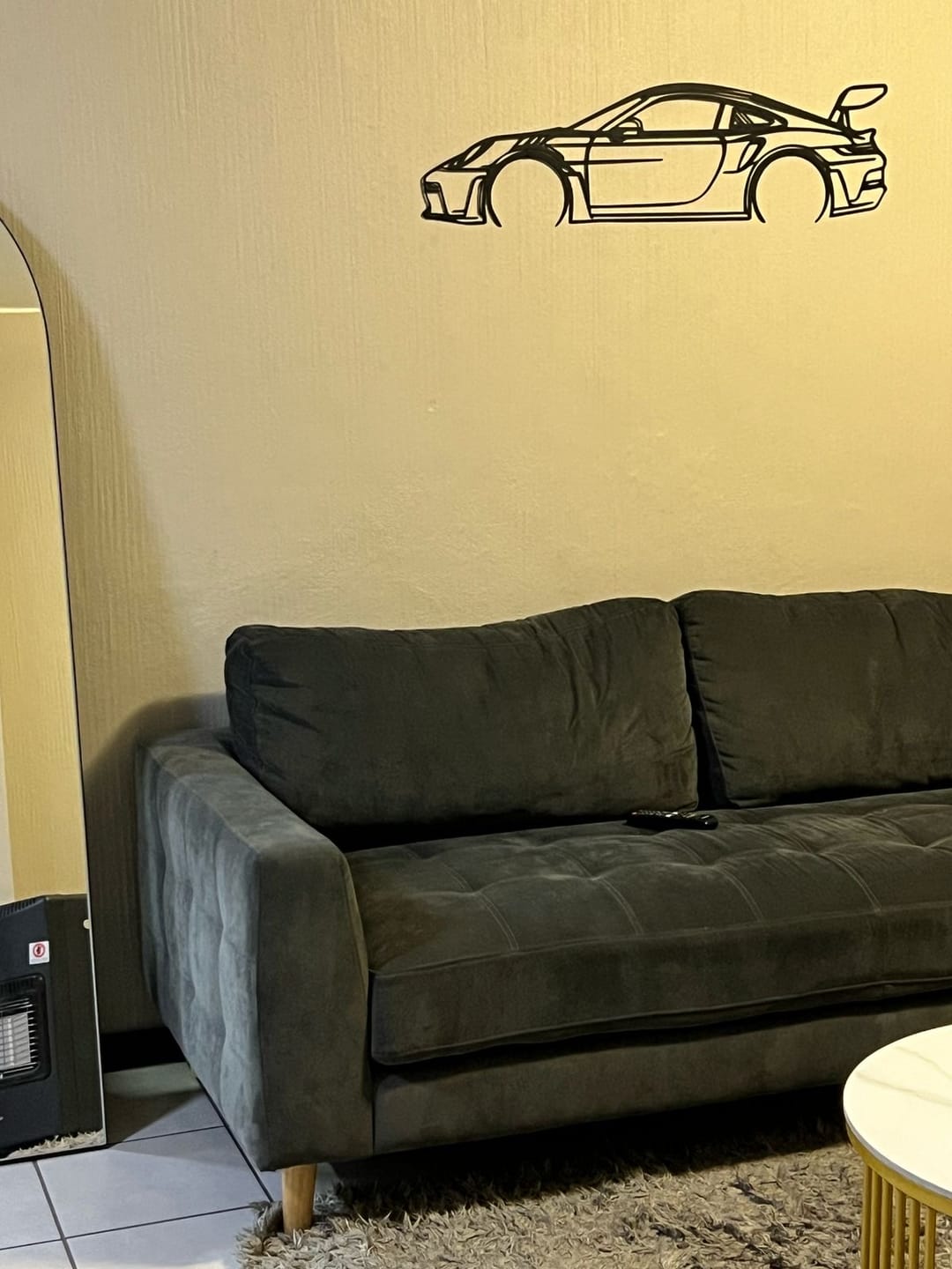 Customer photo review of Porsche 911 992 GT3 RS metal wall art frame