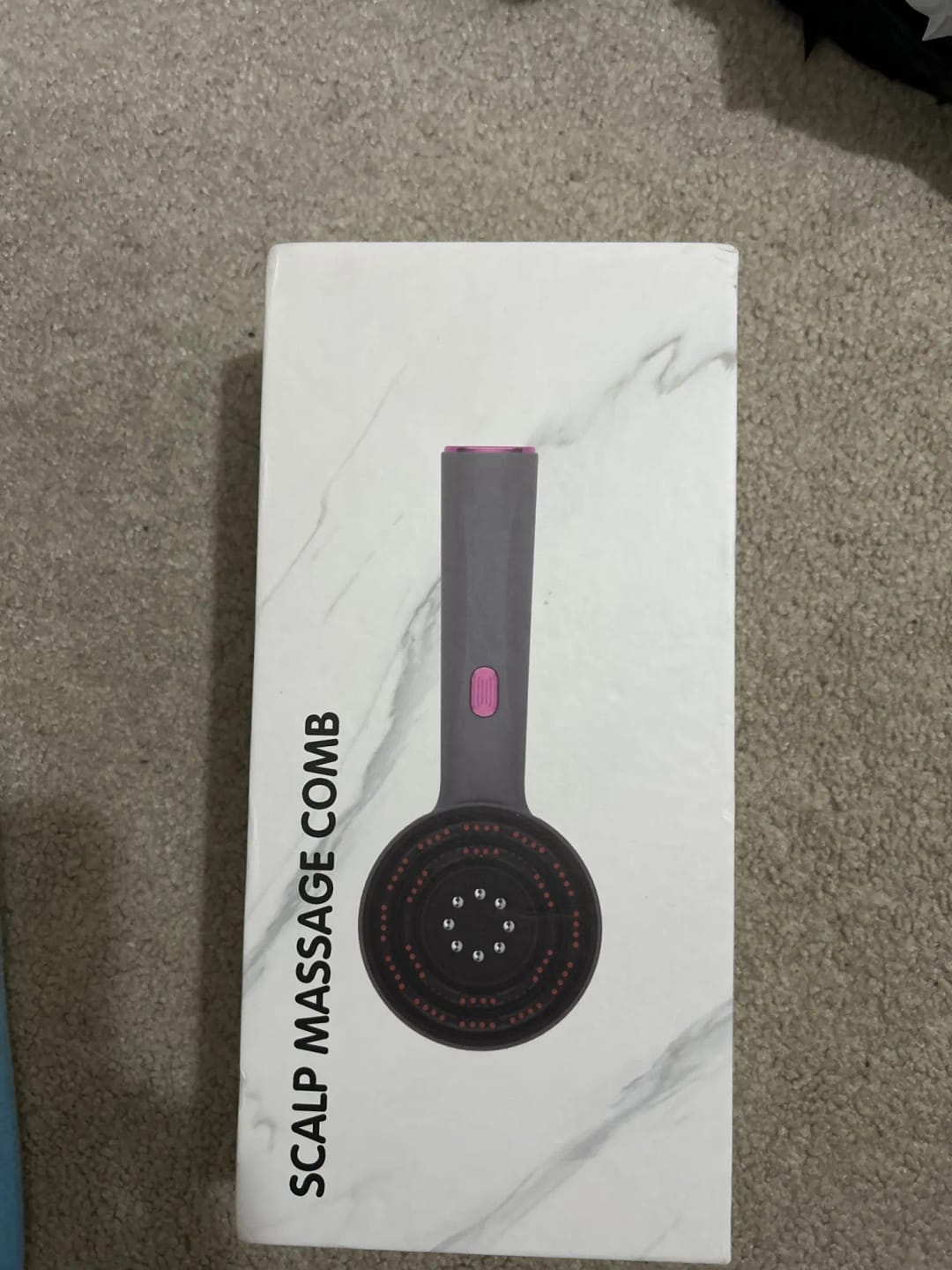 Customer photo review of Electric Red Light Therapy Scalp Massager for Hair Growth