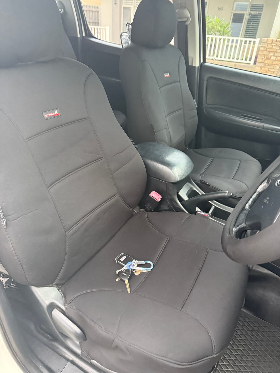 Customer photo review of Sharkskin Seat Covers for Toyota Hilux Dual Cab (03/2005-06/2015)