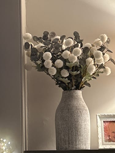 Customer photo review of Faux Arrangement - White & Green