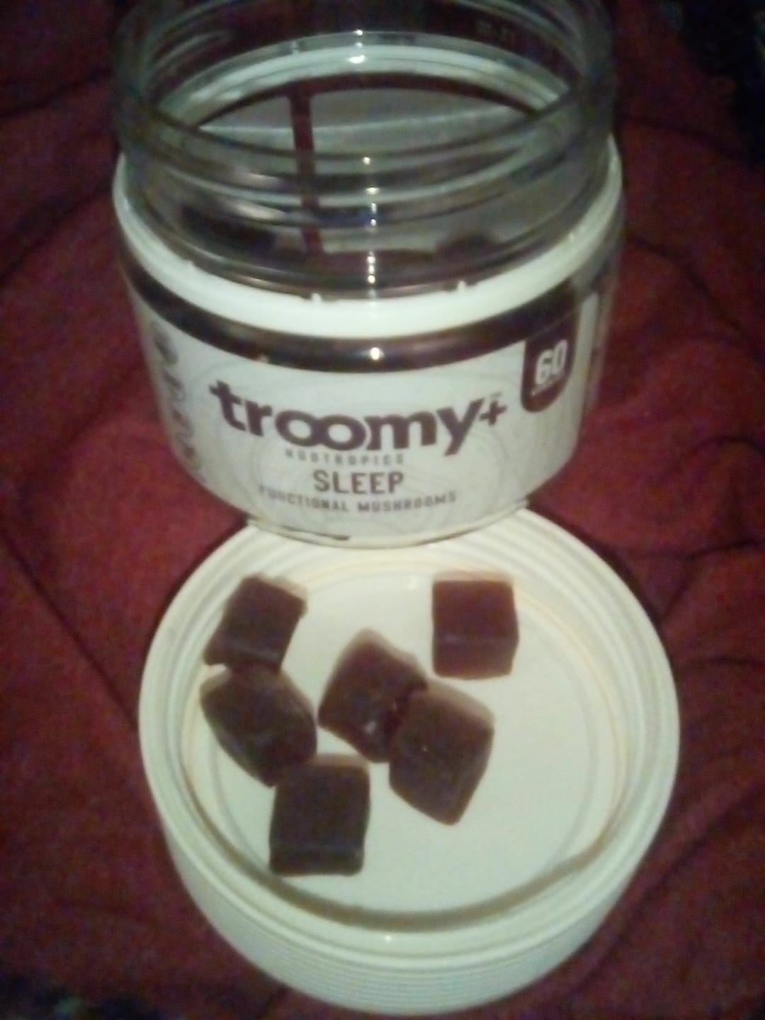 Customer photo review of Sleep: Reishi + Melatonin Gummies