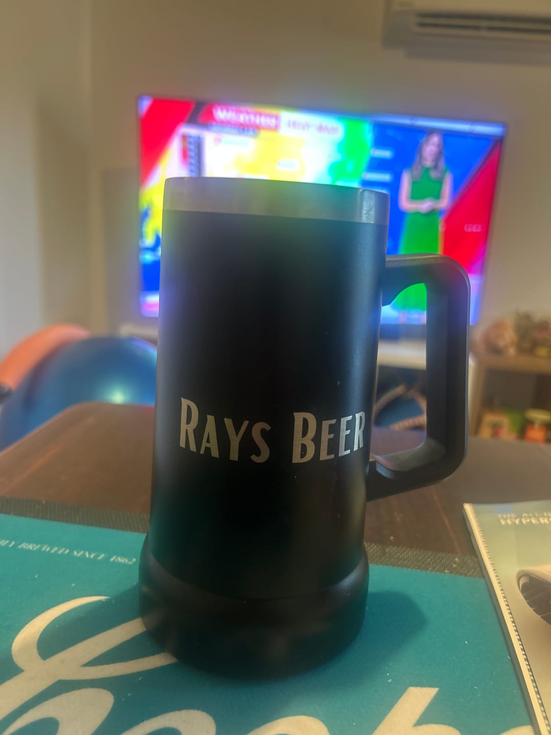 Customer photo review of Personalised Insulated Stainless Steel 710ml Tankard Beer Mug