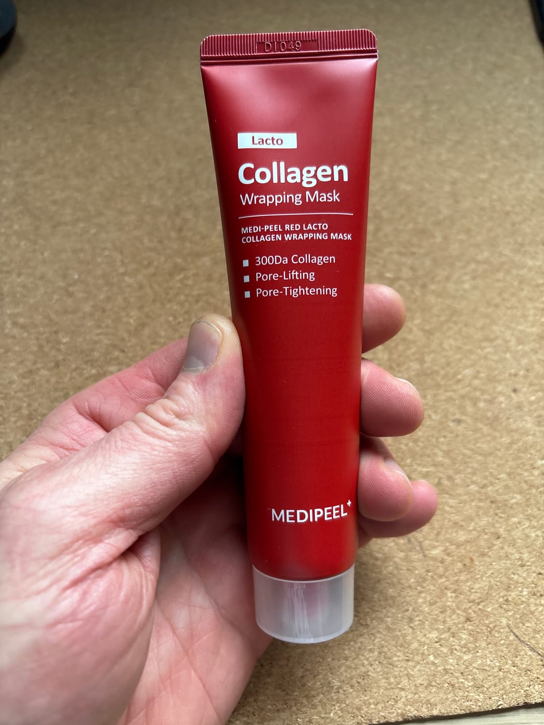 Customer photo review of Maska-plēve poru sašaurināšanai ar kolagēnu Medi-Peel Red Lacto Collagen Wrapping Mask