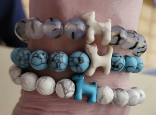 Customer photo review of STRĀ Dog Beaded Bracelet