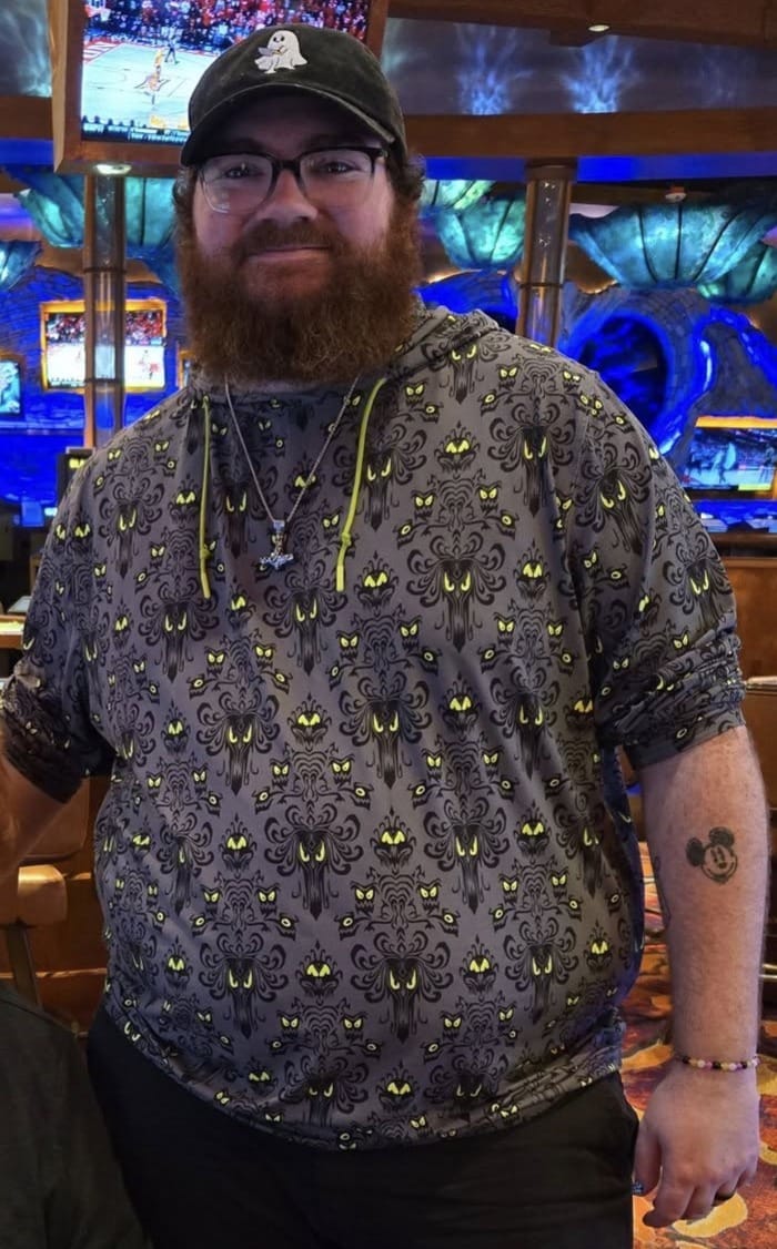 Customer photo review of Disney’s Haunted Mansion "Wall Creeps" – Performance Hoodie