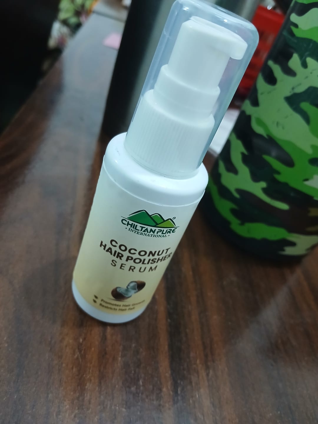 Customer photo review of Coconut Hair Polisher Serum – Moisturizes Dry Hairs, Improves Scalp Health & Restricts Hair fall 50ml