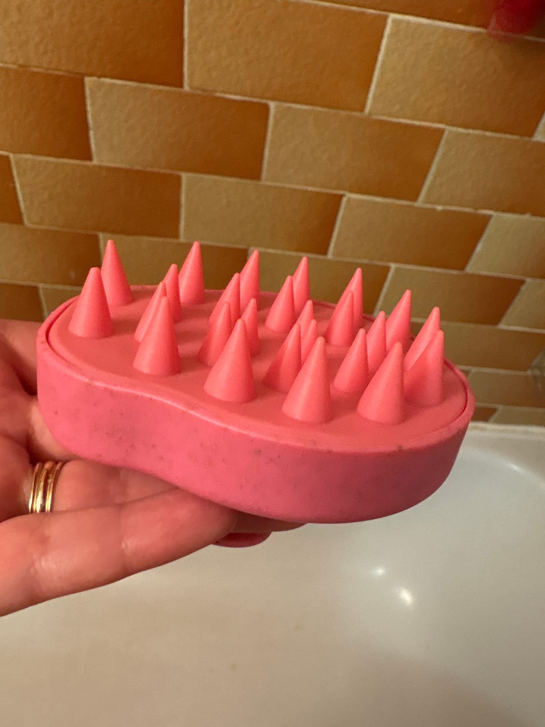 Customer photo review of Масажна ЕКО четка за скалп Doori