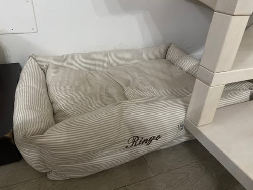 Customer photo review of Divanetto Cotone Righe Beige