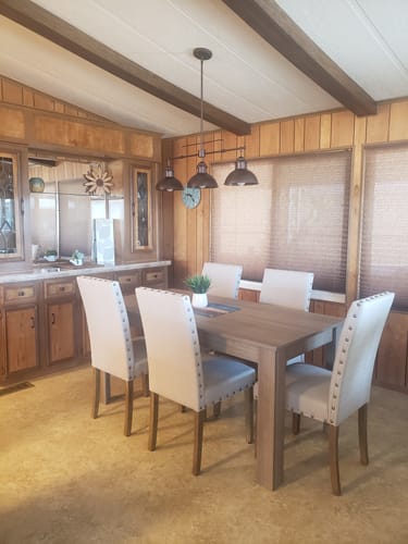 Customer photo review of Modern Farmhouse 3-light Island Pot Lid Dome Pendant