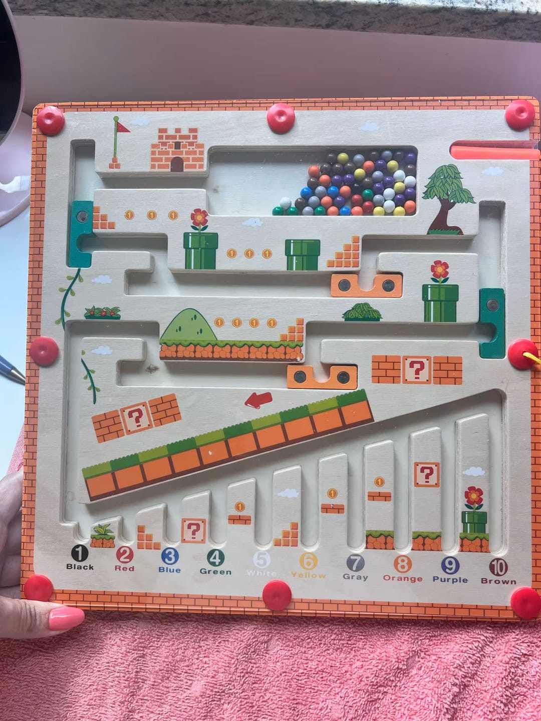 Customer photo review of Marvin's Magnetic Maze