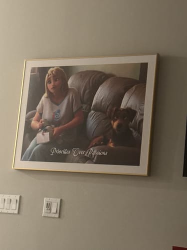 Customer photo review of Custom Three Family Cartoons - Landscape