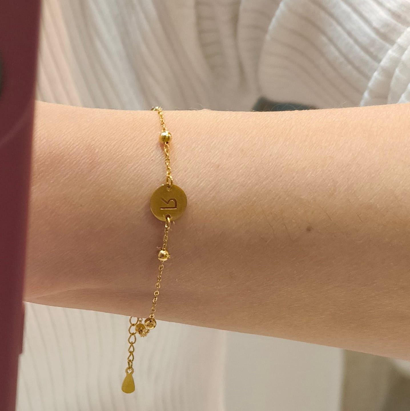 Customer photo review of Pulsera Círculo Inicial