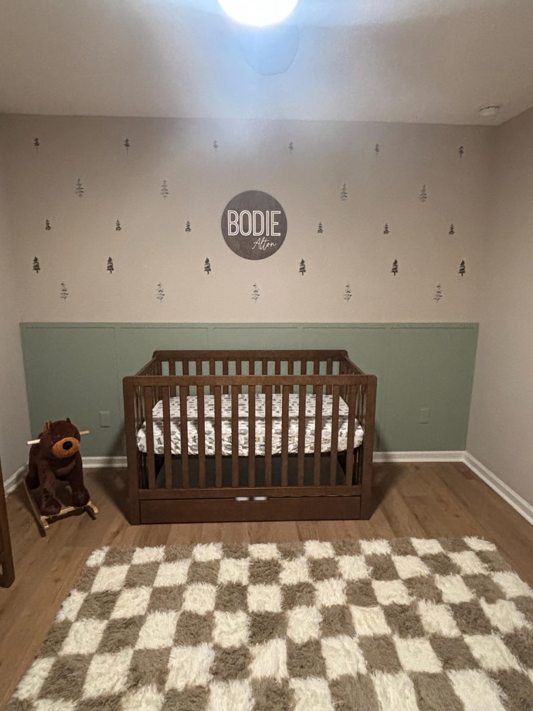 Customer photo review of Watercolor Trees Wall Decals