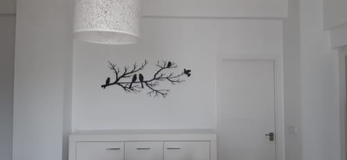 Customer photo review of Décoration murale en métal moderne - Oiseaux sur branche (v2)