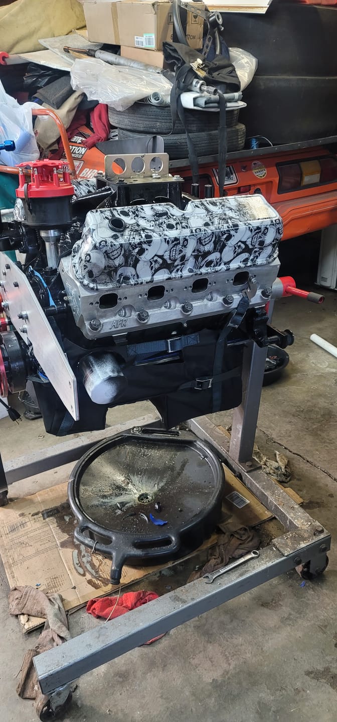 Customer photo review of Motion Raceworks SBF Engine Diaper for Dual Sump for Moroso 20534 / 20520 and similar Oil Pan