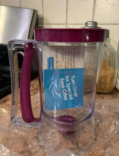 Customer photo review of Hand-Held Batter Dispenser