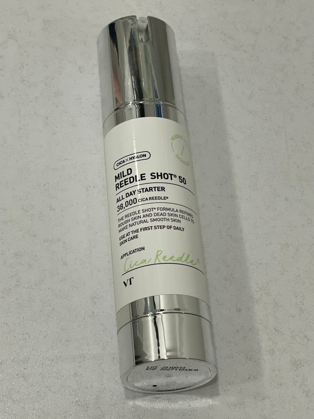Customer photo review of Serums-būsteris ar mikroadatām ikdienas lietošanai VT Cosmetics Mild Reedle Shot 50