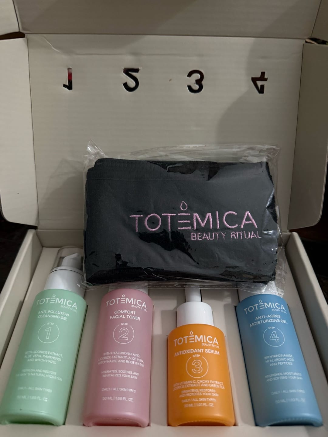 Customer photo review of PR BOX Skin Care