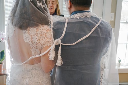 Customer photo review of Birds of Paradise Filipino Unity Veil