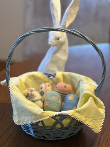 Customer photo review of Easter Egg Party Needle Felting Kit