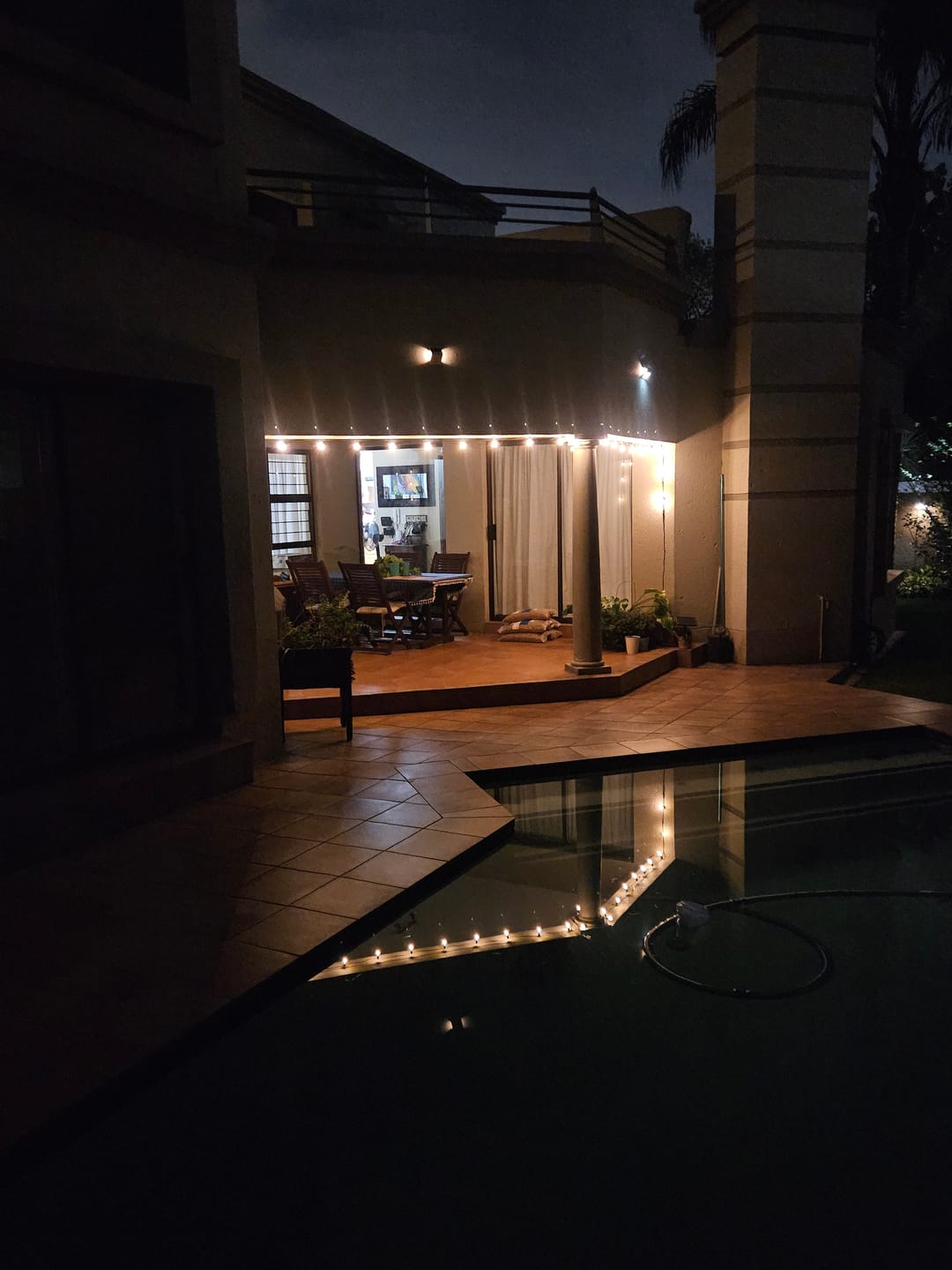 Customer photo review of Solar Mini Bulb String Lights - Black