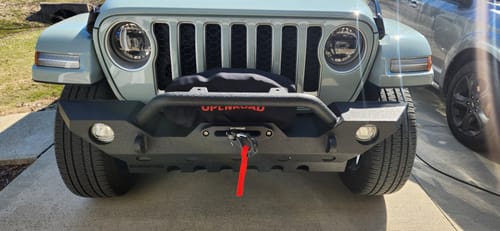 Customer photo review of OPENROAD 12,000lbs Electric Winch with Synthetic Rope-Panther Series 3S