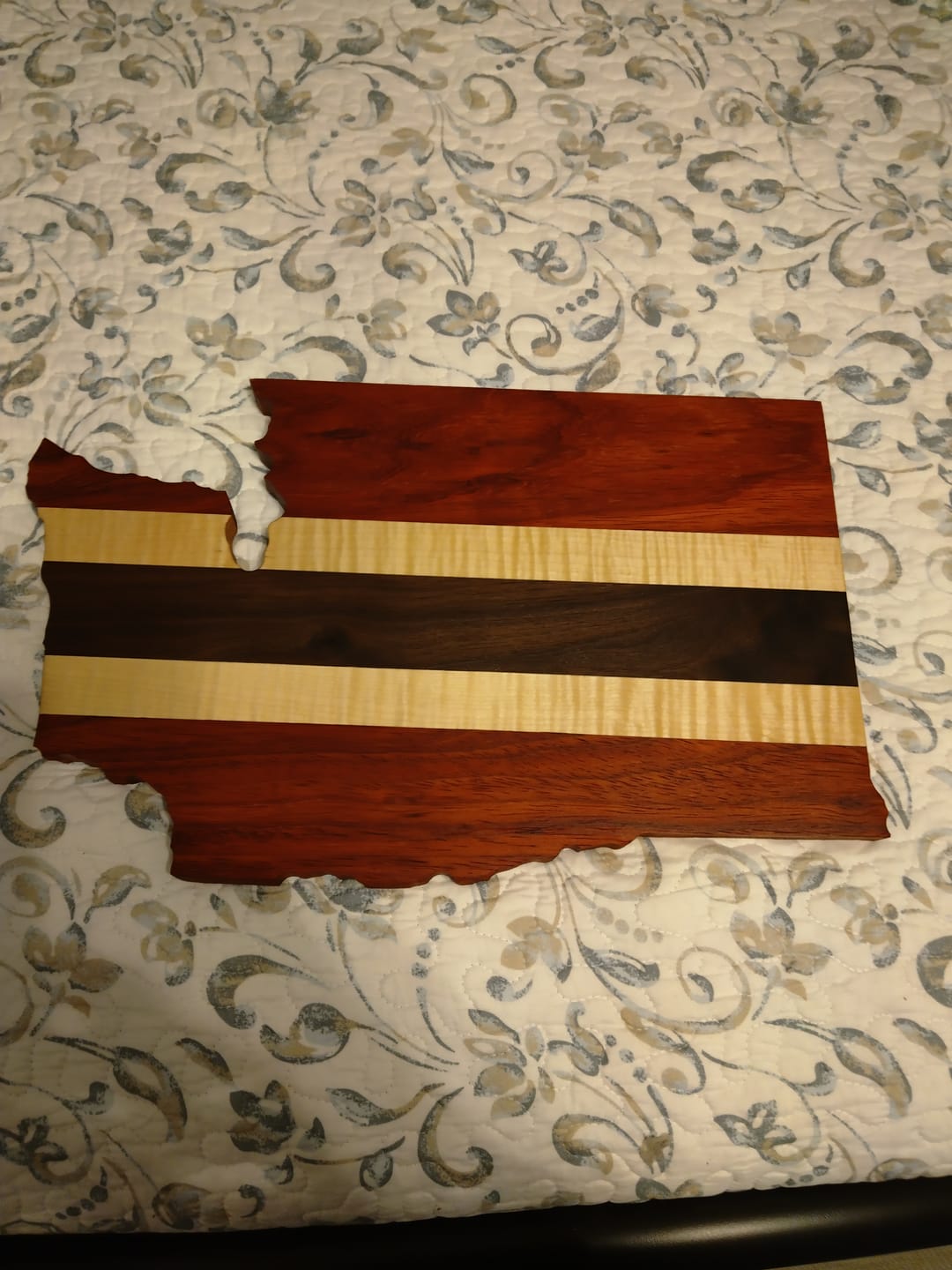 Customer photo review of 15.75x10.15" State Of Washington Acrylic Router Template