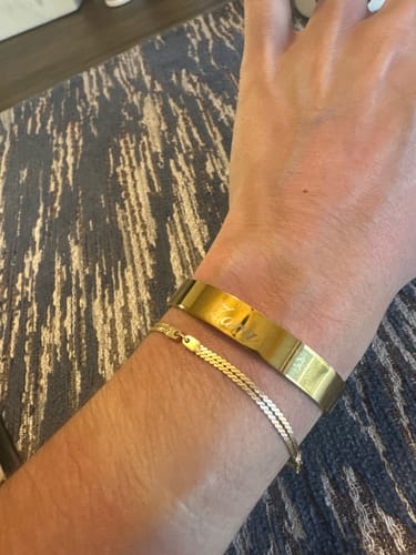 Customer photo review of the signature custom cuff