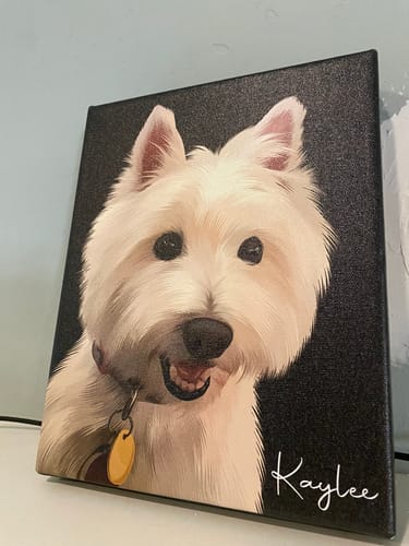 Customer photo review of Pet Art Canvas Wrap