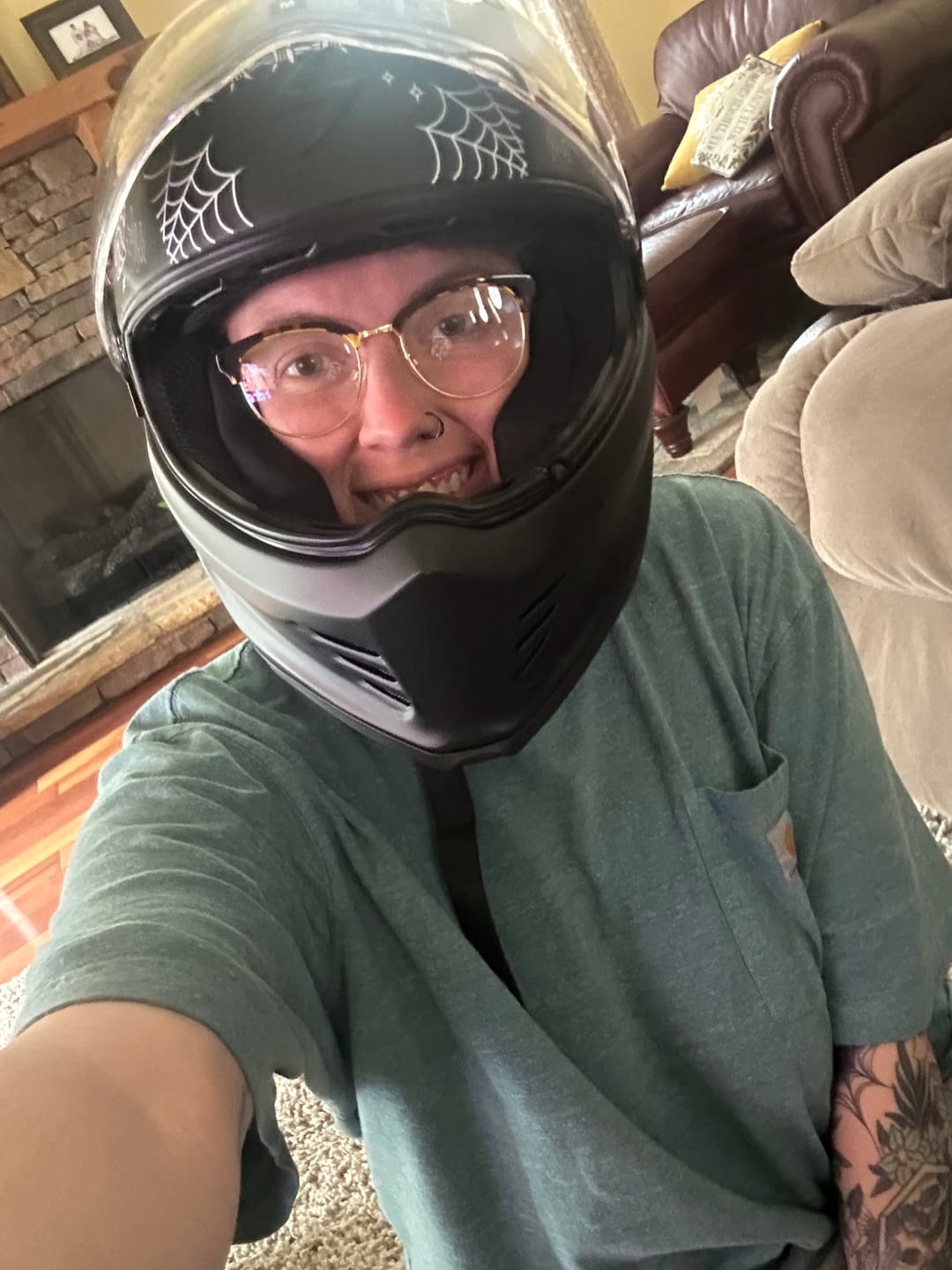 Customer photo review of Covert FX The Litas 2 Helmet - Matte Black