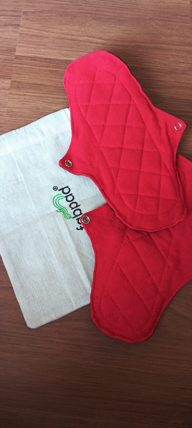 Customer photo review of Reusable Sanitary Cloth Pantyliners - Pack of 3
