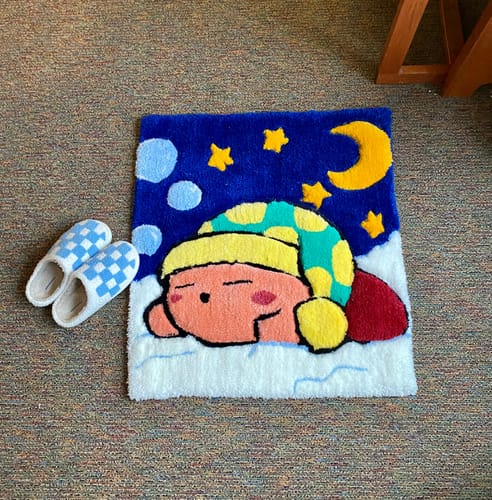 Customer photo review of Tufting Starter Kit — Extra Fabric