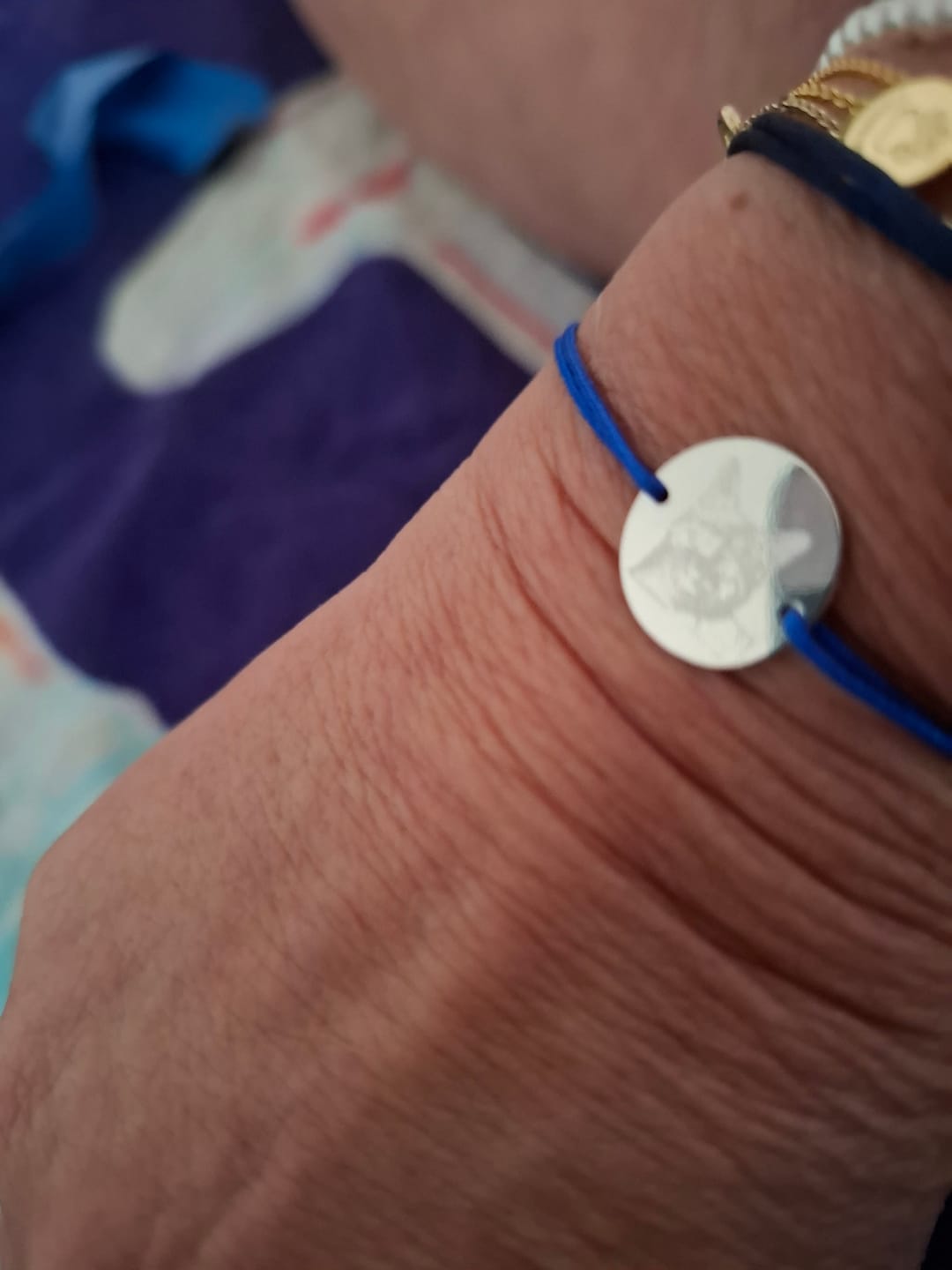 Customer photo review of MONA MARIA ARMBAND TEXTIL MIT FOTO