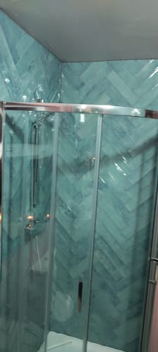 Customer photo review of Foundation 900 x 900mm Quadrant Shower Enclosure - Satin Chrome